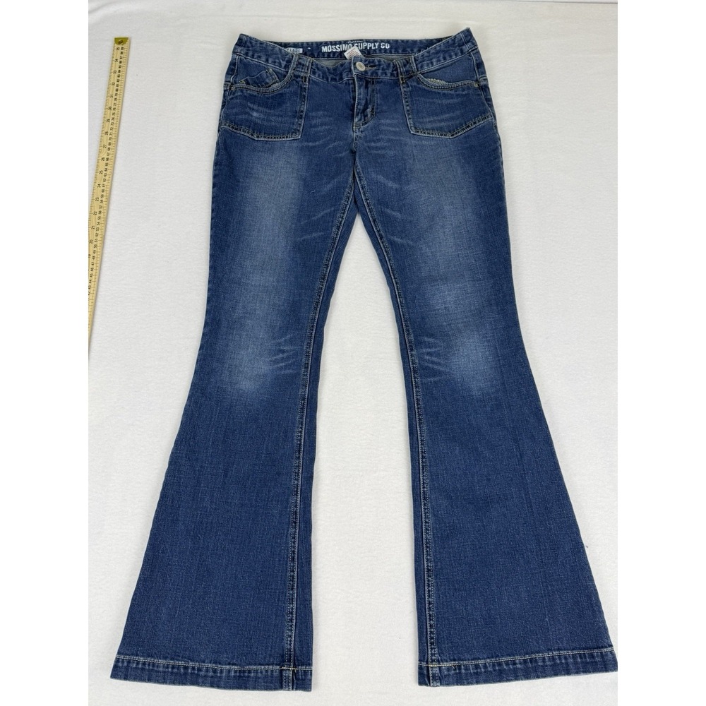 Vintage Mossimo Supply Co Women's Jeans Wide Leg Low Rise Flare Y2K‎ Size 11